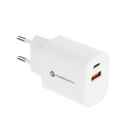 Forcell Adapter - USB A i USB C - 3A - 30W - Power Delivery i Quick Charge 4.0 221255