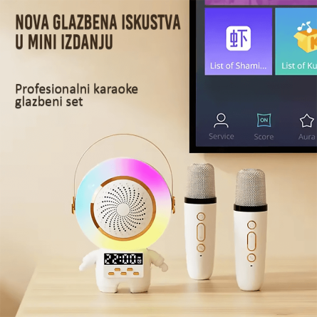 RGB Astronaut Karaoke Zvučnik s 2 mikrofona 256901