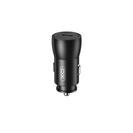 XO auto punjač sa USB-C priključkom - 25W - crni 228152