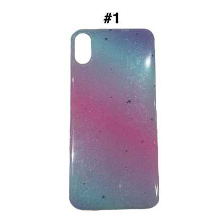 iPhone 7 / 8 / SE 2020 - Silikonska šljokičasta poluprozirna maskica 224612