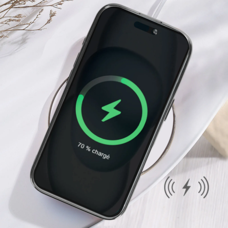 Kromirana prozirna maskica za iPhone 17 - Crna 254459