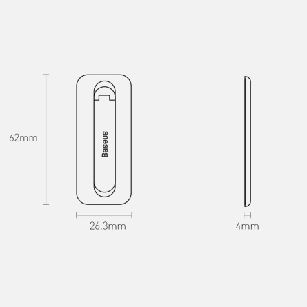 Baseus samoljepljivi sklopivi stalak za mobitel - crni 242844