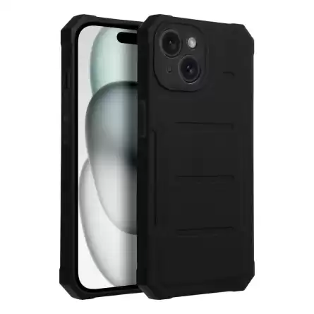 Heavy Duty Silikonska Maskica za iPhone 15 Plus - Crna 221353