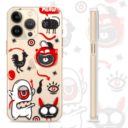 Silikonska maskica za mobitel s Doodle motivom - doodle6 239579