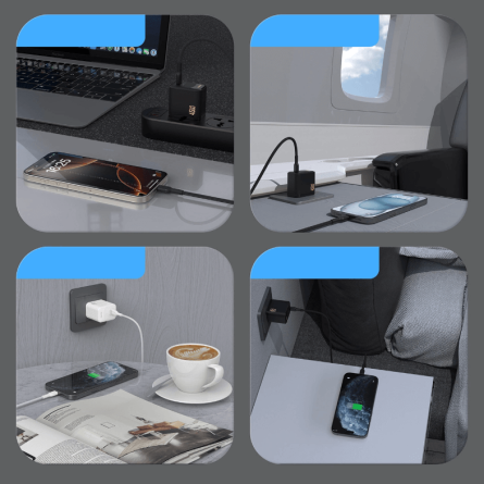 Dudao GaN zidni punjač - Type C - 45W + Type C kabel 257197