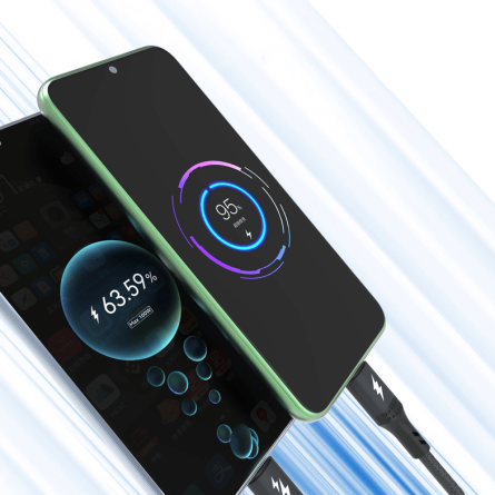 Dudao 3u1 USB kabel - Type C + Micro USB + Lightning, 120cm, 60W 243387