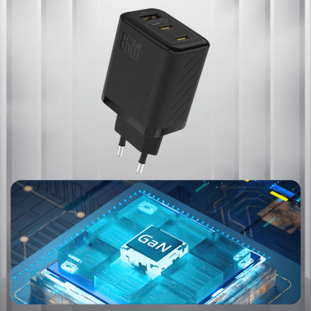 Dudao GaN zidni punjač - 2x Type C + 1x USB - 65W 257187