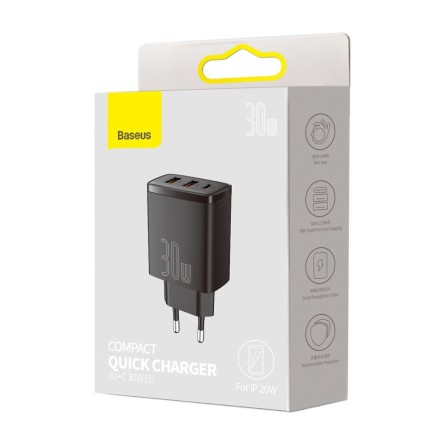 Baseus QC Type C + 2x USB adapter (30W) 150377