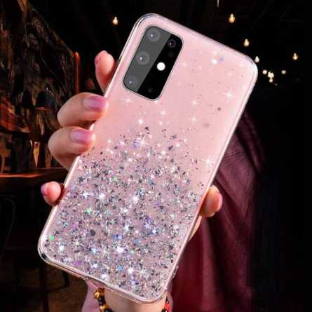 Glitter - Prozirna šljokičasta - Silikonska Maskica za iPhone X / XS - Više boja 136232