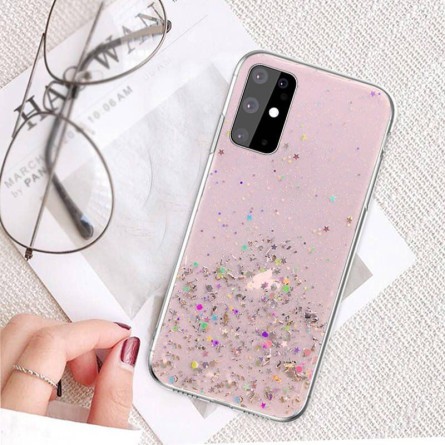 Glitter - Prozirna šljokičasta - Silikonska Maskica za Galaxy A72 / A72 (5G) - Više boja 136287