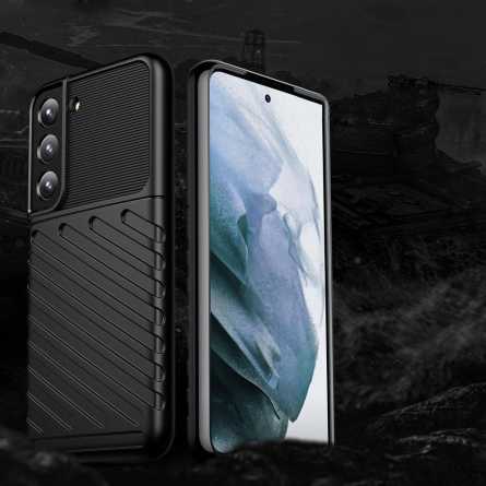 Armored Thunder Maskica za Galaxy S22 Plus - Crna 162741
