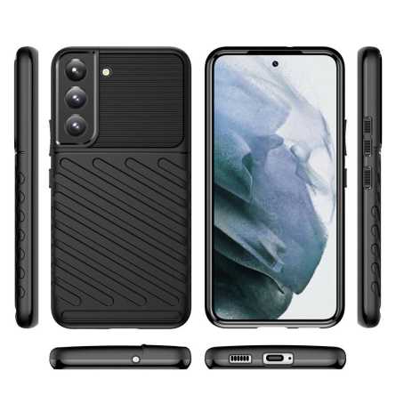 Armored Thunder Maskica za Galaxy S22 Plus - Crna 162743