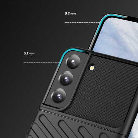 Armored Thunder Maskica za Galaxy S22 Plus - Crna 162744