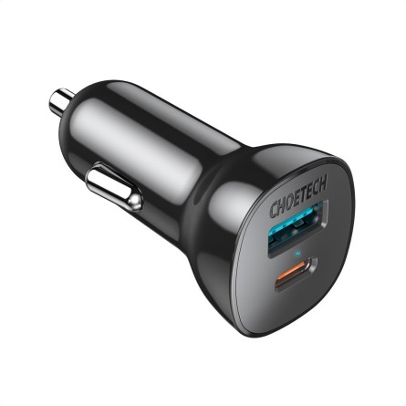 Choetech autopunjač s USB i Type-C ulazom - 3A, 36W 151402
