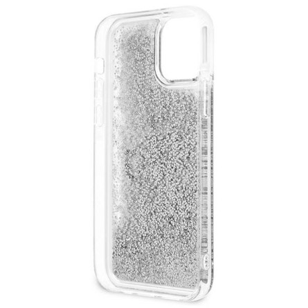 GUESS Glitter Vintage za iPhone 12 Pro Max – Srebrna 135991