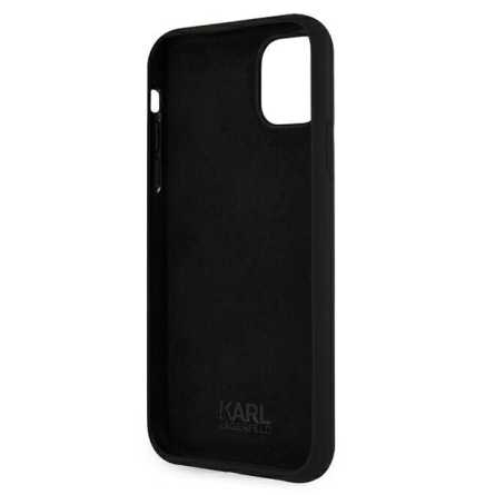 Karl Lagerfeld Silicone Karl's head Maskica za iPhone 11 Pro Max – Crna 135915