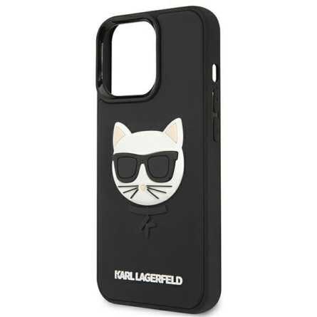 Karl Lagerfeld 3D Rubber Choupette Maskica za iPhone 13 Pro – Crna 190598