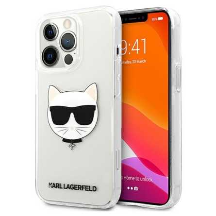 Karl Lagerfeld Choupette Head Transparent maskica za iPhone 13 Pro 150526