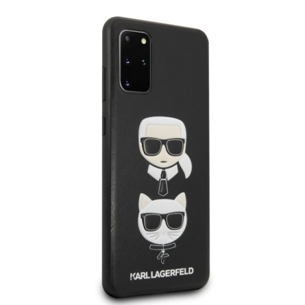 Karl Lagerfeld Hard Karl & Choupette maskica za Galaxy S20 Plus – Crna 108527