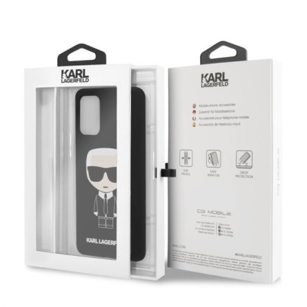 Karl Lagerfeld Silicone Ikonik maskica za Galaxy S20 Plus – Crna 108539