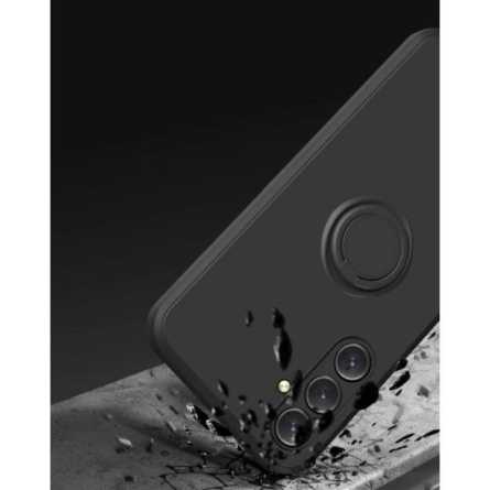 Silicone Ring Maskica za Samsung Galaxy A55 - Crna 257121