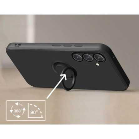 Silicone Ring Maskica za Samsung Galaxy A55 - Crna 257122