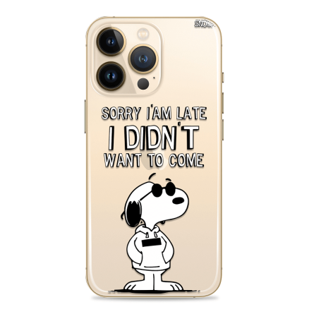 Silikonska Maskica za mobitel - "Sorry I'm late, I didn't want to come" Snoopy - F35 239400