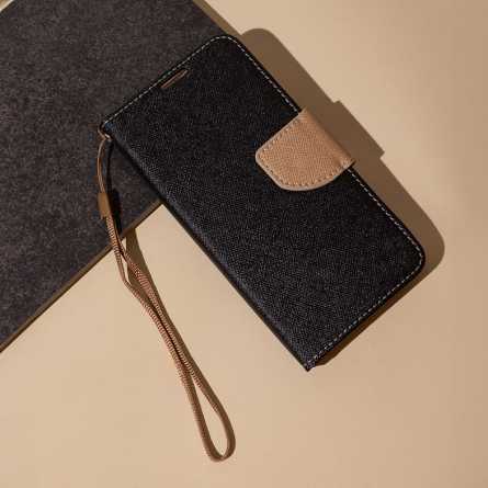 Fancy Wallet Maskica za Samsung Galaxy A55 - Crno-Zlatna 245951