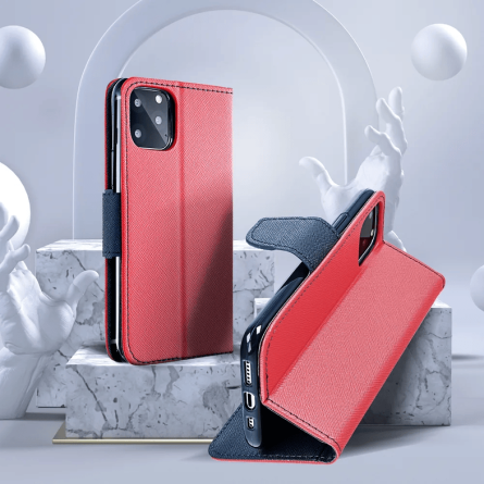 Fancy Wallet Maskica za Samsung Galaxy A55 - Crveno-plava 245358