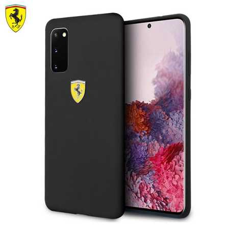 Ferrari Etui Originalna Maskica za Galaxy S20 Plus – Crna 100579