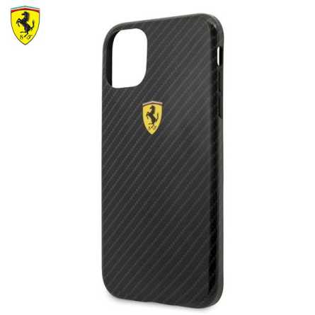 Ferrari Originalna Carbon Maskica za iPhone 11 Pro – Crna 99560