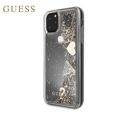 GUESS Glitter Hearts maskica za iPhone 11 Pro Max – Zlatna 44076