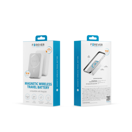 Forever MATB-400 bežični MagSafe Powerbank  - 20W - 10.000mAh 254177