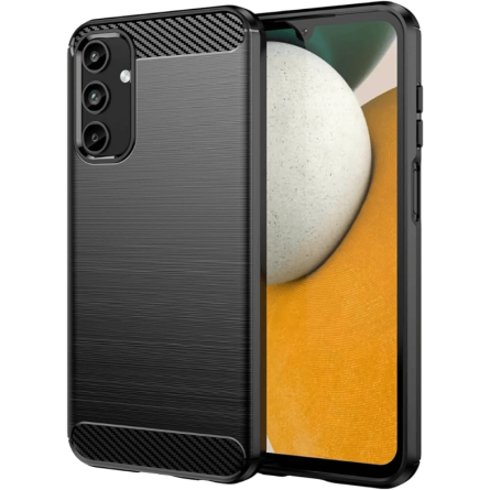 Silikonska Carbon Maskica za Samsung Galaxy A15 / A15 (5G) - Crna 231308