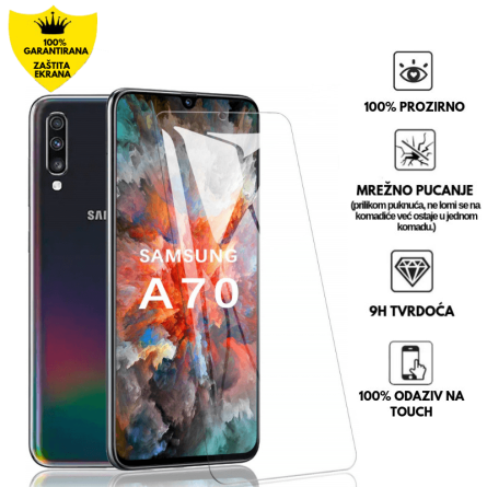 Zaštitno Staklo za ekran za Samsung Galaxy A70 (2D) - Prozirno 139812