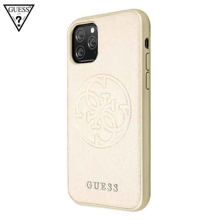 GUESS Saffiano Circle maskica za iPhone 11 Pro – Zlatna 108264