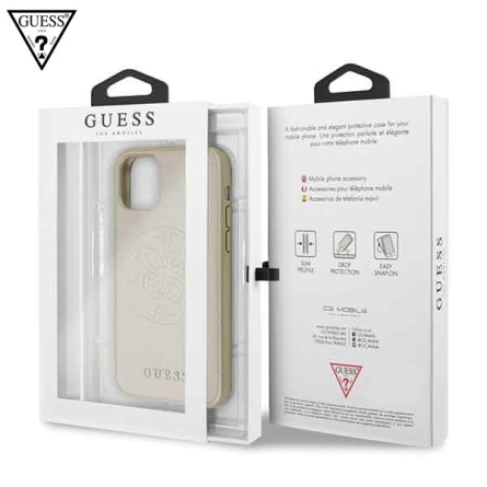 GUESS Saffiano Circle maskica za iPhone 11 Pro – Zlatna 108267