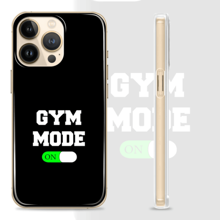 Silikonska maskica za mobitel - Gym Mode - Crna - Gym - 34 242983