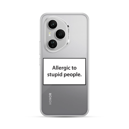 Silikonska Maskica za Honor 400 Pro - Allergic to Stupid People 253242