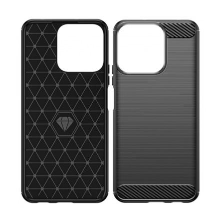 Silikonska Carbon Maskica za Honor 400 Smart - Crna 258221