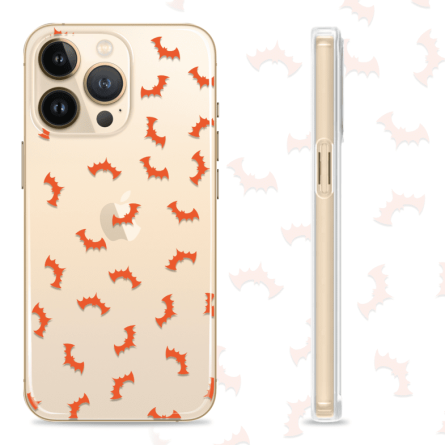 Silikonska maskica za mobitel - Orange Bats 2 - Halloween-32 238750