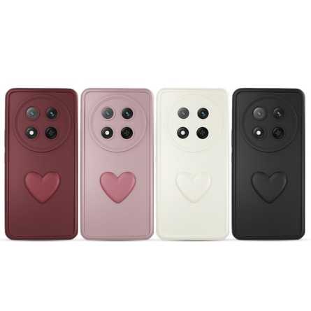 Silikonska "3D Heart" Maskica za Honor Magic 7 Lite / X9c u više boja 254647