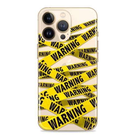Silikonska Maskica za mobitel - "Warning" - HM24 245190
