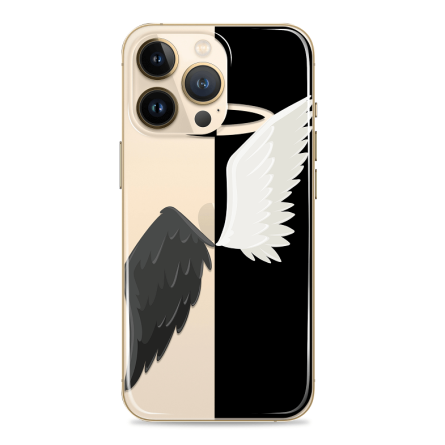 Silikonska maskica za mobitel - Black and White Wings - HM58 237566