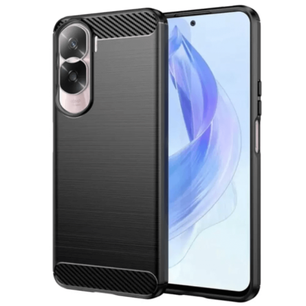 Silikonska Carbon Maskica za Honor 90 Lite - Crna 231258