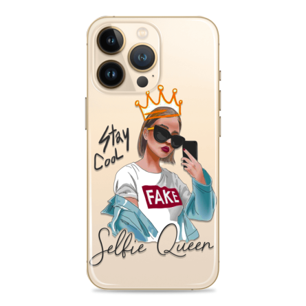 Silikonska Maskica za mobitel - "Stay cool, selfie queen" - HR12 237891