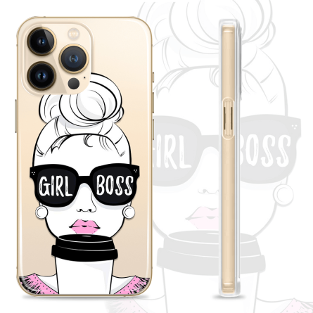 Silikonska Maskica za mobitel - "Girl Boss" - HR18 237783