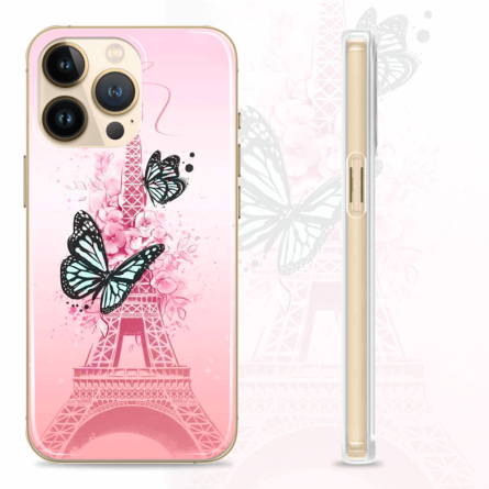 Silikonska Maskica za mobitel - Leptiri u Parizu - HR21 237882