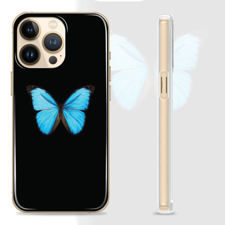 Silikonska maskica za mobitel - Plavi Leptir - HR37 237848