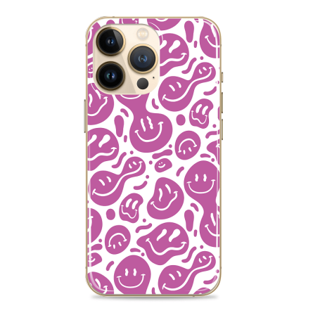 Silikonska Maskica za mobitel "Purple Smiley" - HR53 237812